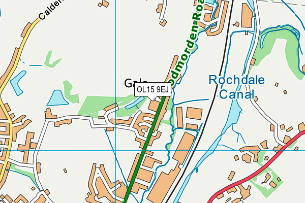 OL15 9EJ map - OS VectorMap District (Ordnance Survey)