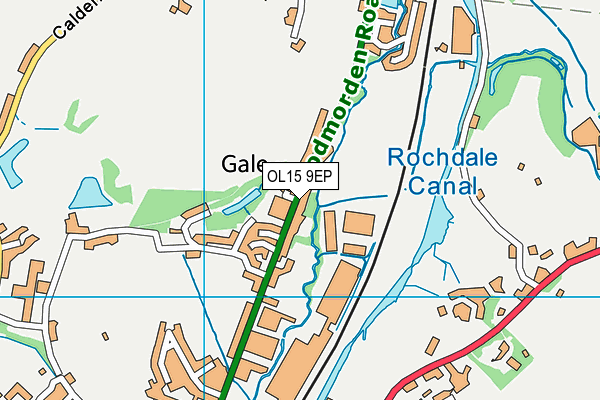 OL15 9EP map - OS VectorMap District (Ordnance Survey)