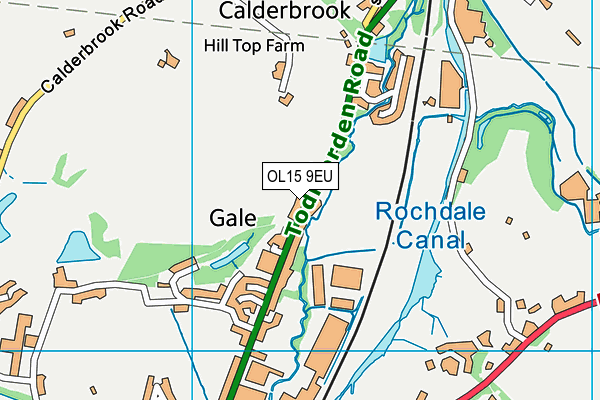 OL15 9EU map - OS VectorMap District (Ordnance Survey)