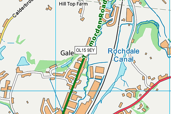 OL15 9EY map - OS VectorMap District (Ordnance Survey)