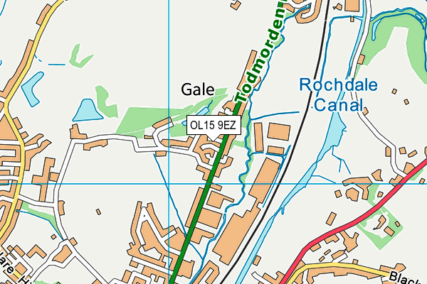 OL15 9EZ map - OS VectorMap District (Ordnance Survey)