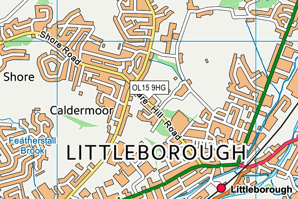 OL15 9HG map - OS VectorMap District (Ordnance Survey)