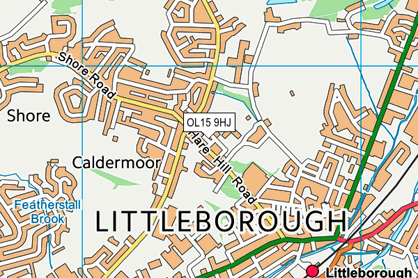 OL15 9HJ map - OS VectorMap District (Ordnance Survey)