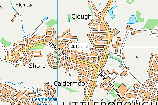 OL15 9HS map - OS VectorMap District (Ordnance Survey)