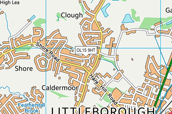 OL15 9HT map - OS VectorMap District (Ordnance Survey)