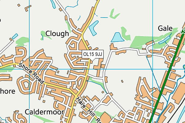 OL15 9JJ map - OS VectorMap District (Ordnance Survey)