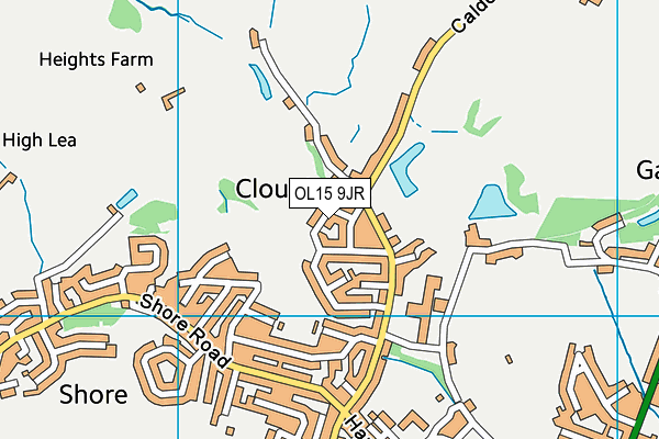 OL15 9JR map - OS VectorMap District (Ordnance Survey)