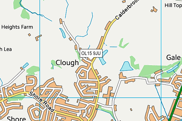 OL15 9JU map - OS VectorMap District (Ordnance Survey)