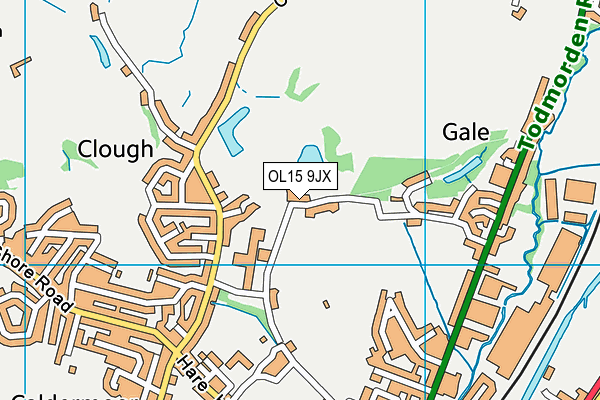 OL15 9JX map - OS VectorMap District (Ordnance Survey)