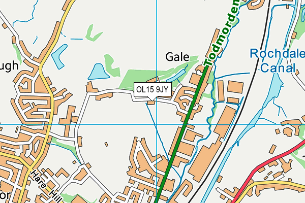 OL15 9JY map - OS VectorMap District (Ordnance Survey)