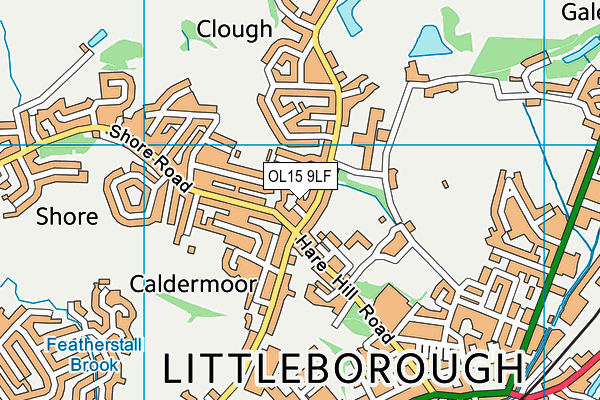 OL15 9LF map - OS VectorMap District (Ordnance Survey)