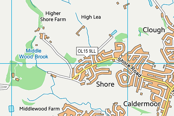 OL15 9LL map - OS VectorMap District (Ordnance Survey)