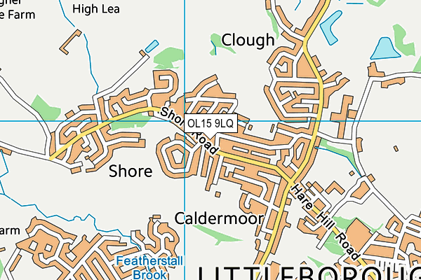 OL15 9LQ map - OS VectorMap District (Ordnance Survey)