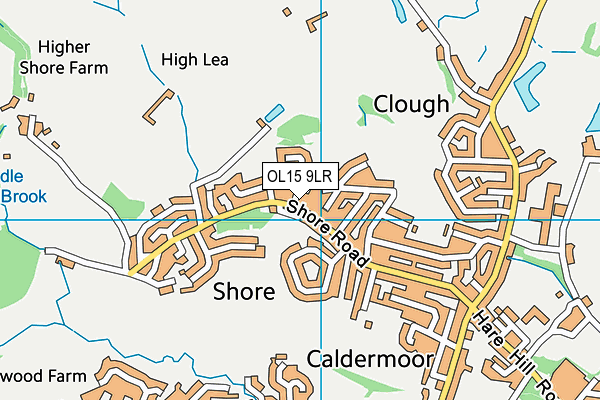 OL15 9LR map - OS VectorMap District (Ordnance Survey)