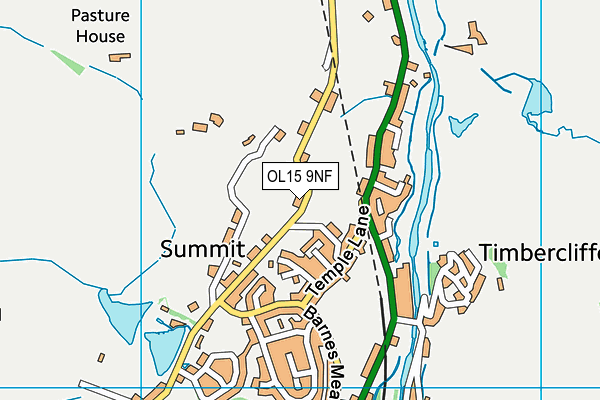 OL15 9NF map - OS VectorMap District (Ordnance Survey)