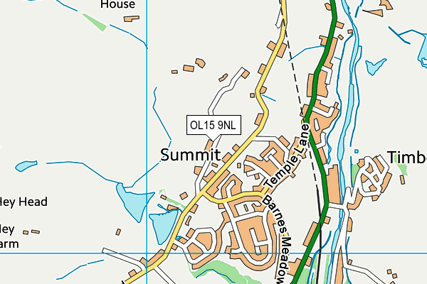 OL15 9NL map - OS VectorMap District (Ordnance Survey)