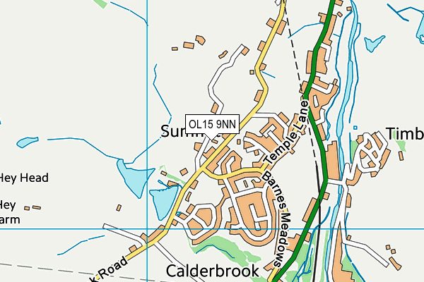 OL15 9NN map - OS VectorMap District (Ordnance Survey)