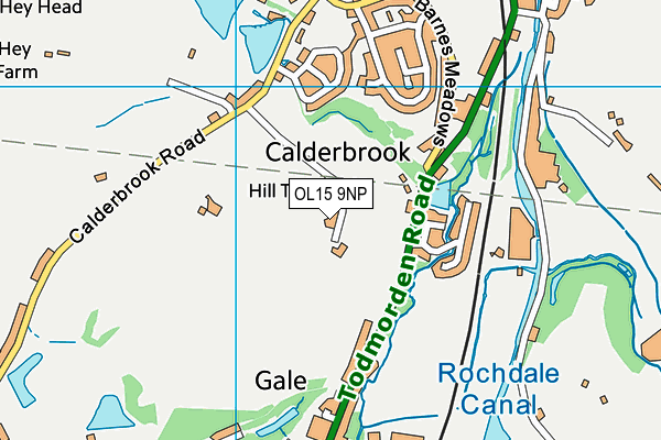 OL15 9NP map - OS VectorMap District (Ordnance Survey)