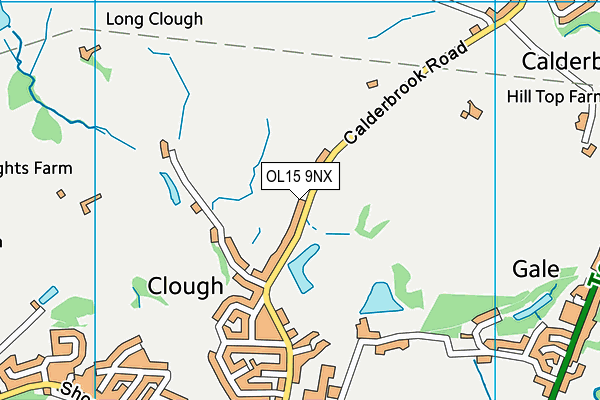 OL15 9NX map - OS VectorMap District (Ordnance Survey)