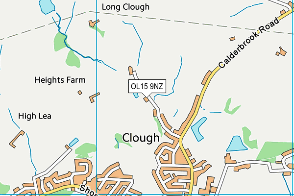 OL15 9NZ map - OS VectorMap District (Ordnance Survey)