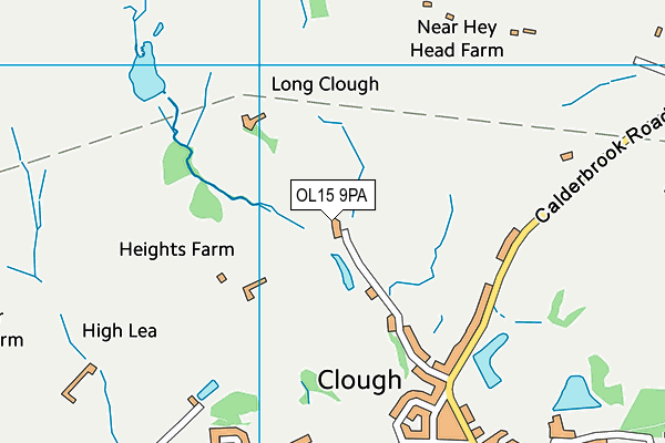 OL15 9PA map - OS VectorMap District (Ordnance Survey)