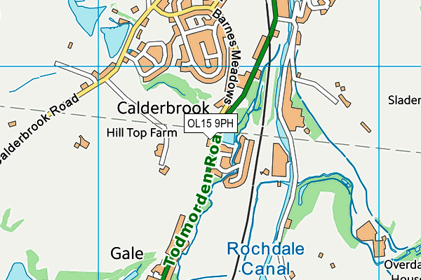 OL15 9PH map - OS VectorMap District (Ordnance Survey)