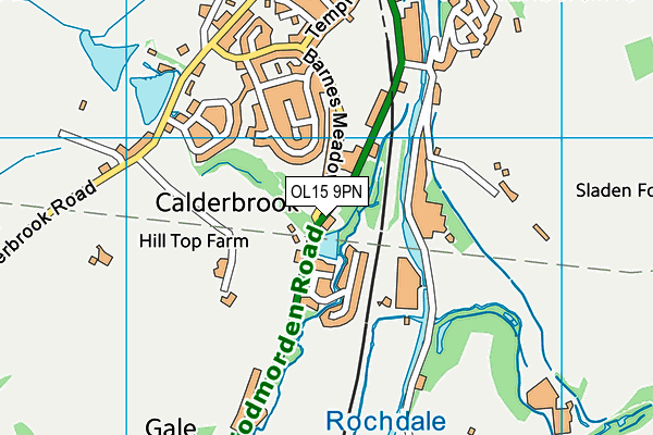 OL15 9PN map - OS VectorMap District (Ordnance Survey)