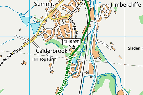 OL15 9PP map - OS VectorMap District (Ordnance Survey)