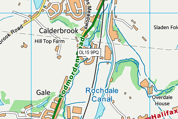 OL15 9PQ map - OS VectorMap District (Ordnance Survey)