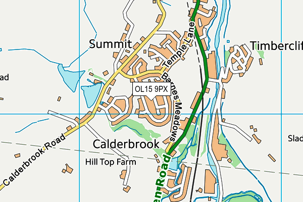 OL15 9PX map - OS VectorMap District (Ordnance Survey)