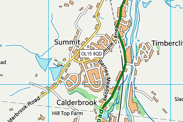 OL15 9QD map - OS VectorMap District (Ordnance Survey)