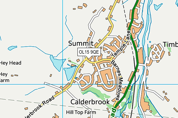 OL15 9QE map - OS VectorMap District (Ordnance Survey)