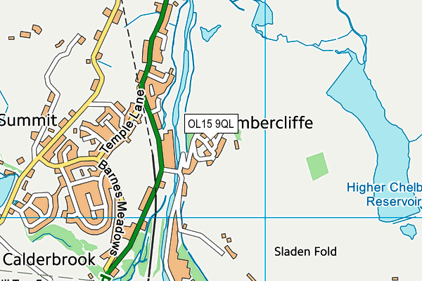 OL15 9QL map - OS VectorMap District (Ordnance Survey)