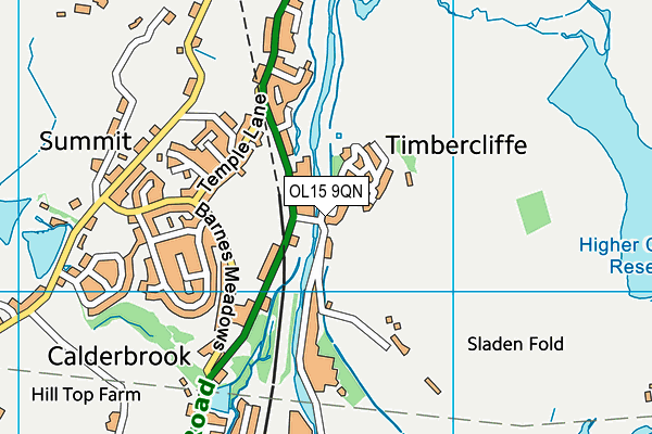 OL15 9QN map - OS VectorMap District (Ordnance Survey)