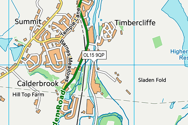 OL15 9QP map - OS VectorMap District (Ordnance Survey)