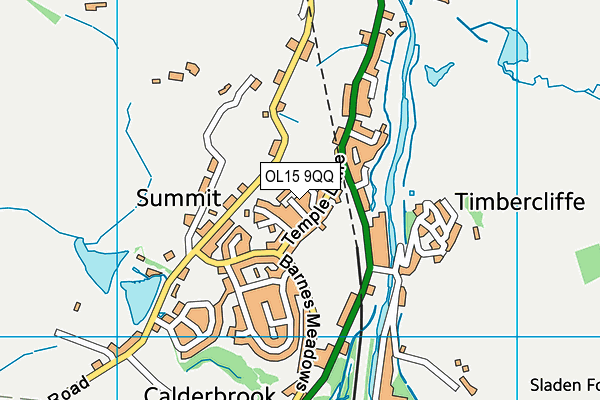 OL15 9QQ map - OS VectorMap District (Ordnance Survey)