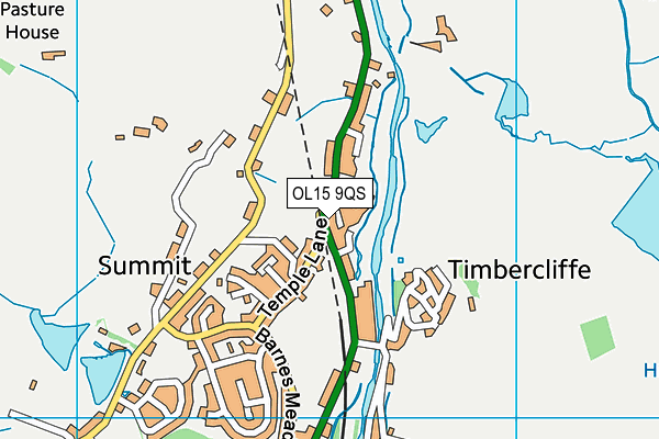 OL15 9QS map - OS VectorMap District (Ordnance Survey)