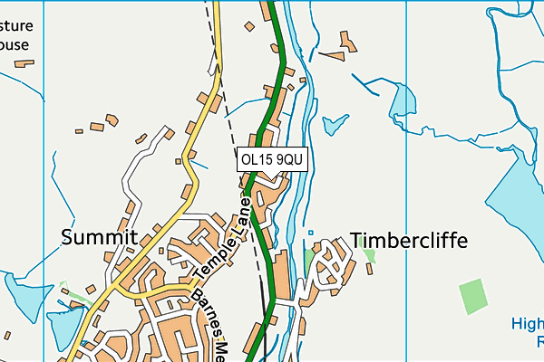 OL15 9QU map - OS VectorMap District (Ordnance Survey)