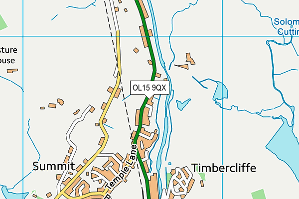 OL15 9QX map - OS VectorMap District (Ordnance Survey)