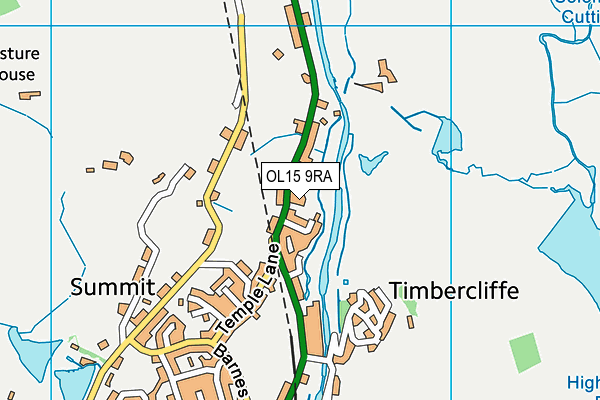 OL15 9RA map - OS VectorMap District (Ordnance Survey)