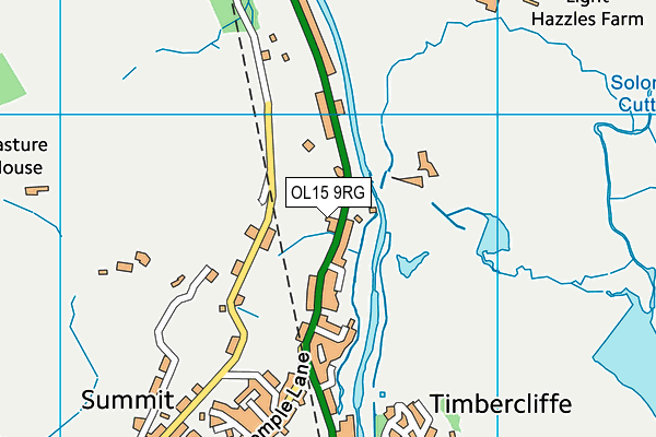 OL15 9RG map - OS VectorMap District (Ordnance Survey)