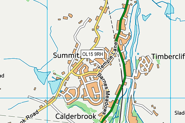 OL15 9RH map - OS VectorMap District (Ordnance Survey)