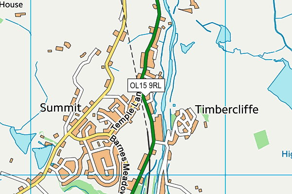 OL15 9RL map - OS VectorMap District (Ordnance Survey)