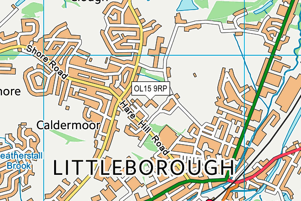 OL15 9RP map - OS VectorMap District (Ordnance Survey)