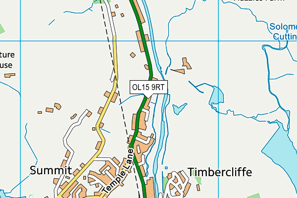 OL15 9RT map - OS VectorMap District (Ordnance Survey)