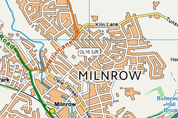 OL16 3JR map - OS VectorMap District (Ordnance Survey)