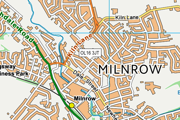 OL16 3JT map - OS VectorMap District (Ordnance Survey)
