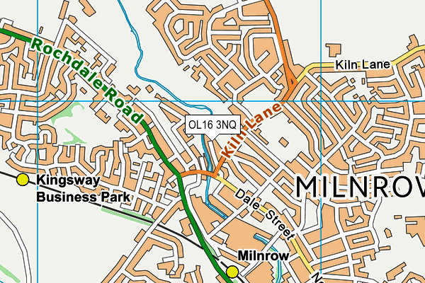 OL16 3NQ map - OS VectorMap District (Ordnance Survey)