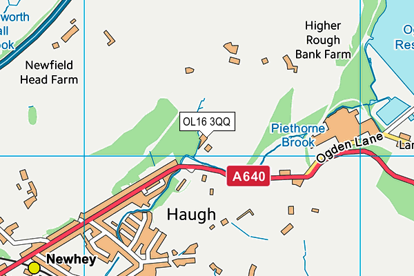 OL16 3QQ map - OS VectorMap District (Ordnance Survey)