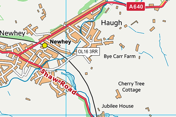 OL16 3RR map - OS VectorMap District (Ordnance Survey)